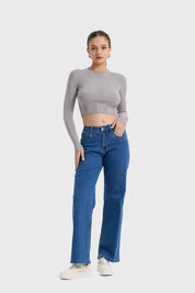 Jeans Mujer Wide Leg Sofía Azul