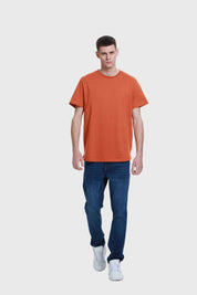 Polera Hombre Long Fit Básica Ocre