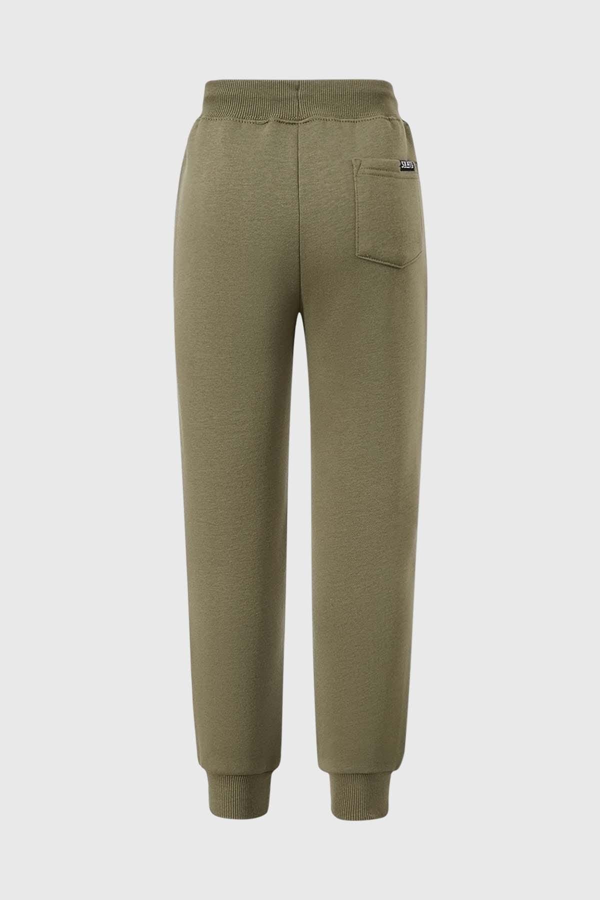 Pantalón Buzo Niño Jogger Print Verde