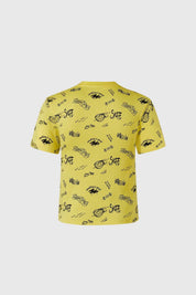 Polera Niño Print Oversize Amarillo