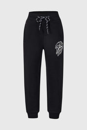 Pantalón Buzo Niño Jogger Print Negro