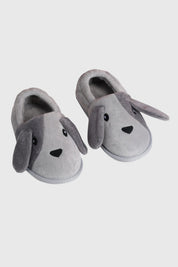 Pantufla Niño Animales Gris