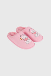 Pantufla Mujer Animales Rosado