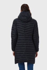 Parka Mujer Modelo Largo Negro