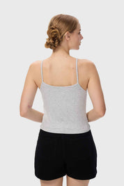 Polera Mujer Pabilo Crop Gris
