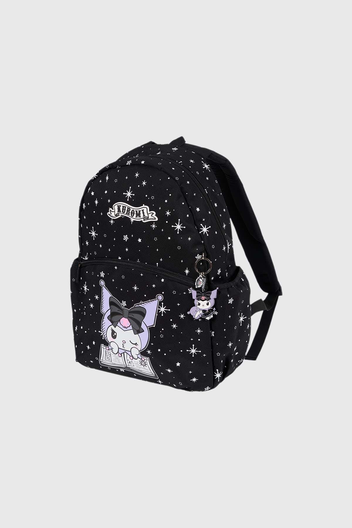 Mochila Escolar Infantil Kuromi 25 Lt. Negro