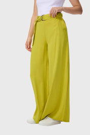 Pantalón Mujer Palazzo Verde