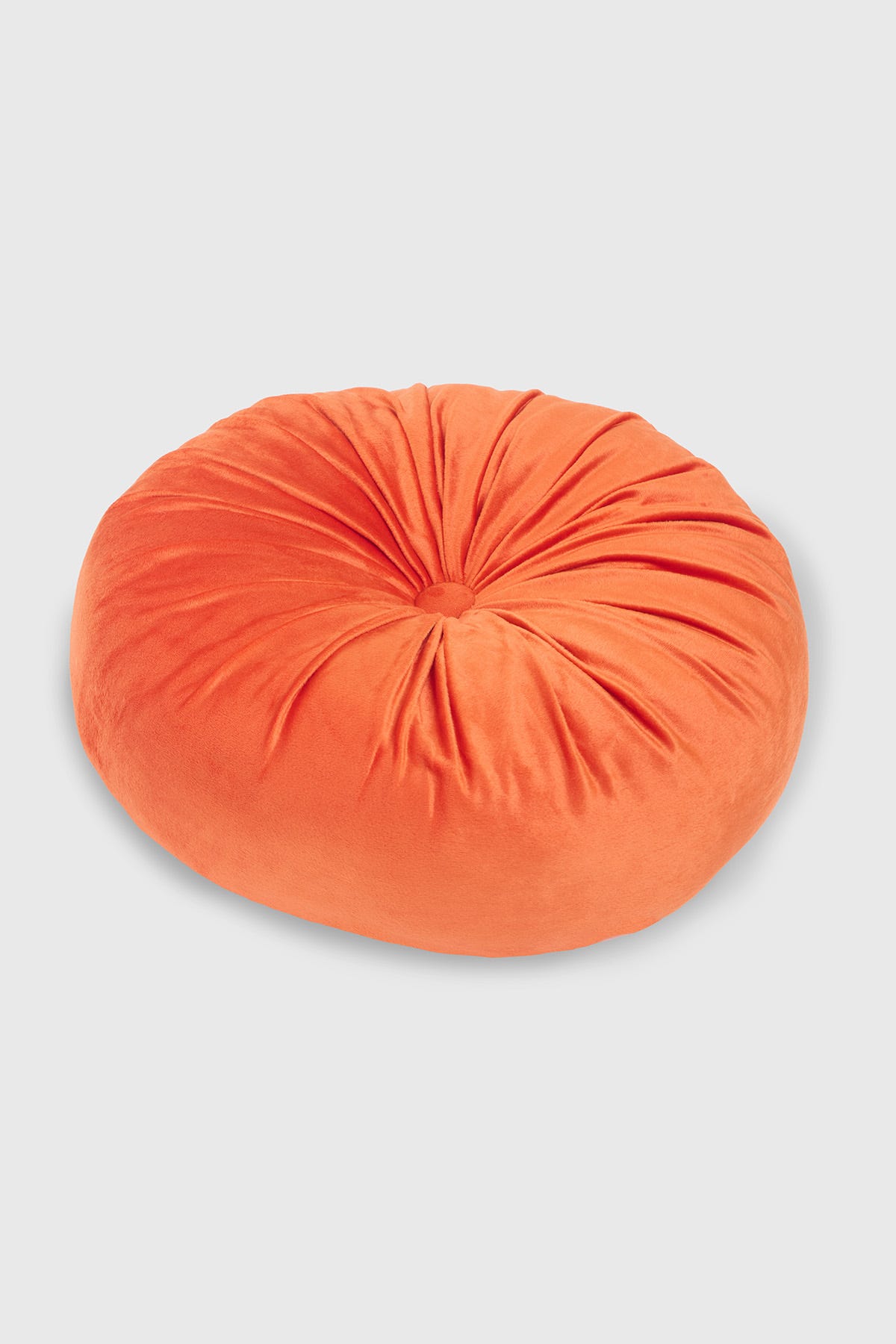 Cojín Velvet Redondo Terracota