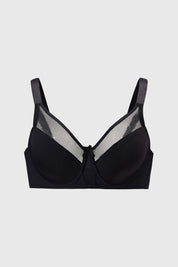 Sostén Mujer Detalle Mesh Negro