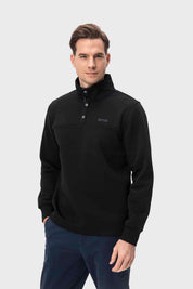 Polerón Hombre Half Negro