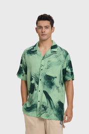 Camisa Hombre Marmolado Verde
