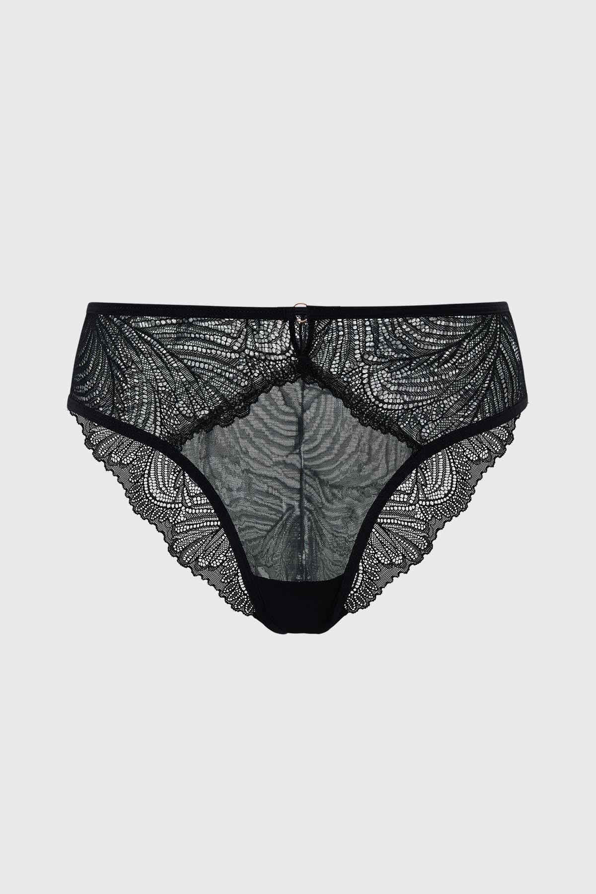 Calzón Mujer Con Detalle Encaje Negro