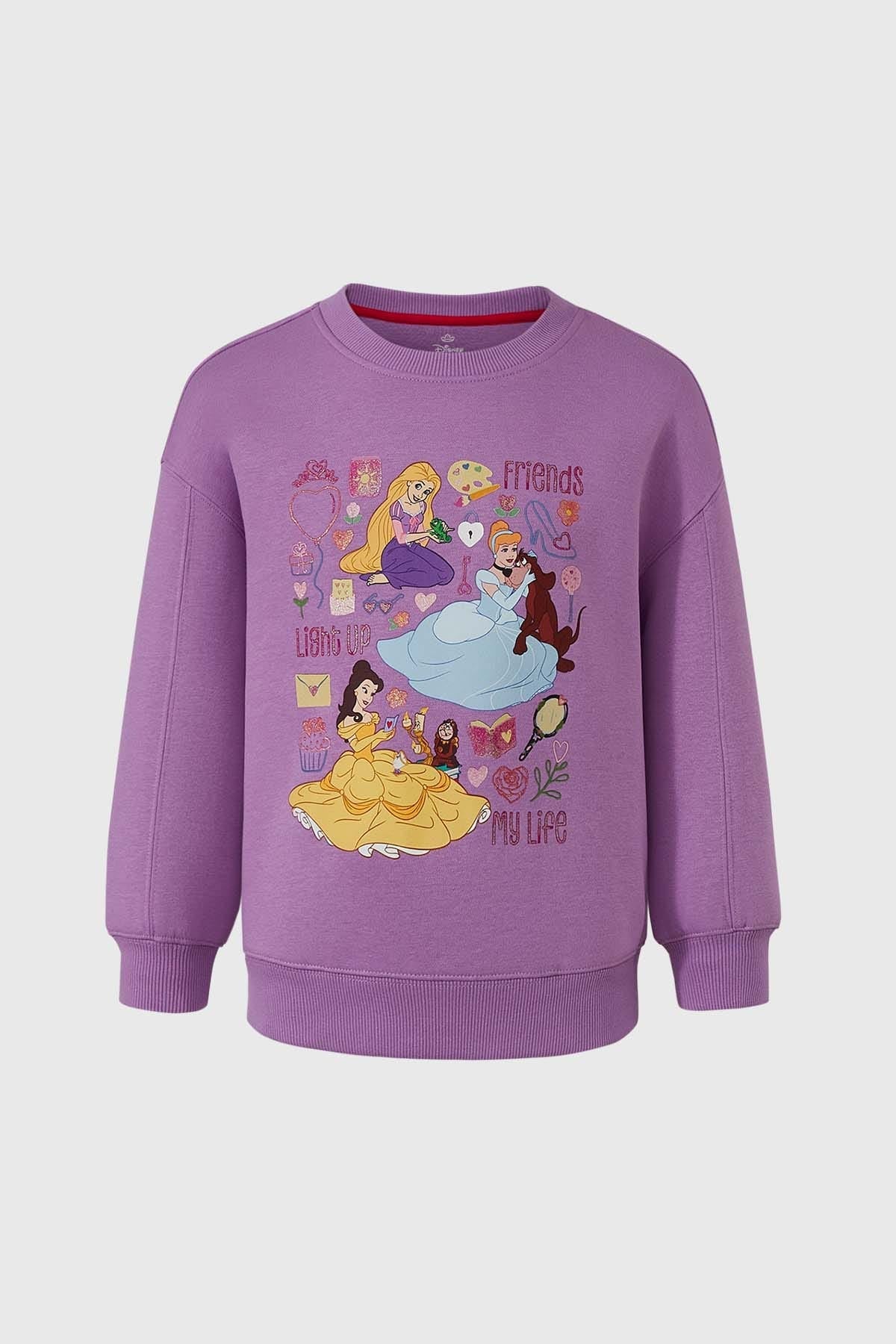 POLERÓN NIÑA PRINCESAS LILA