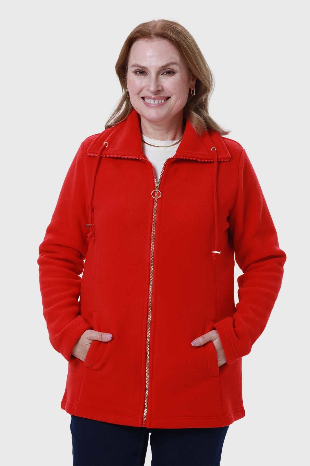 Polar Mujer Básico Rojo