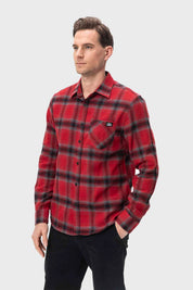 Camisa Hombre Cuadros Rojo V