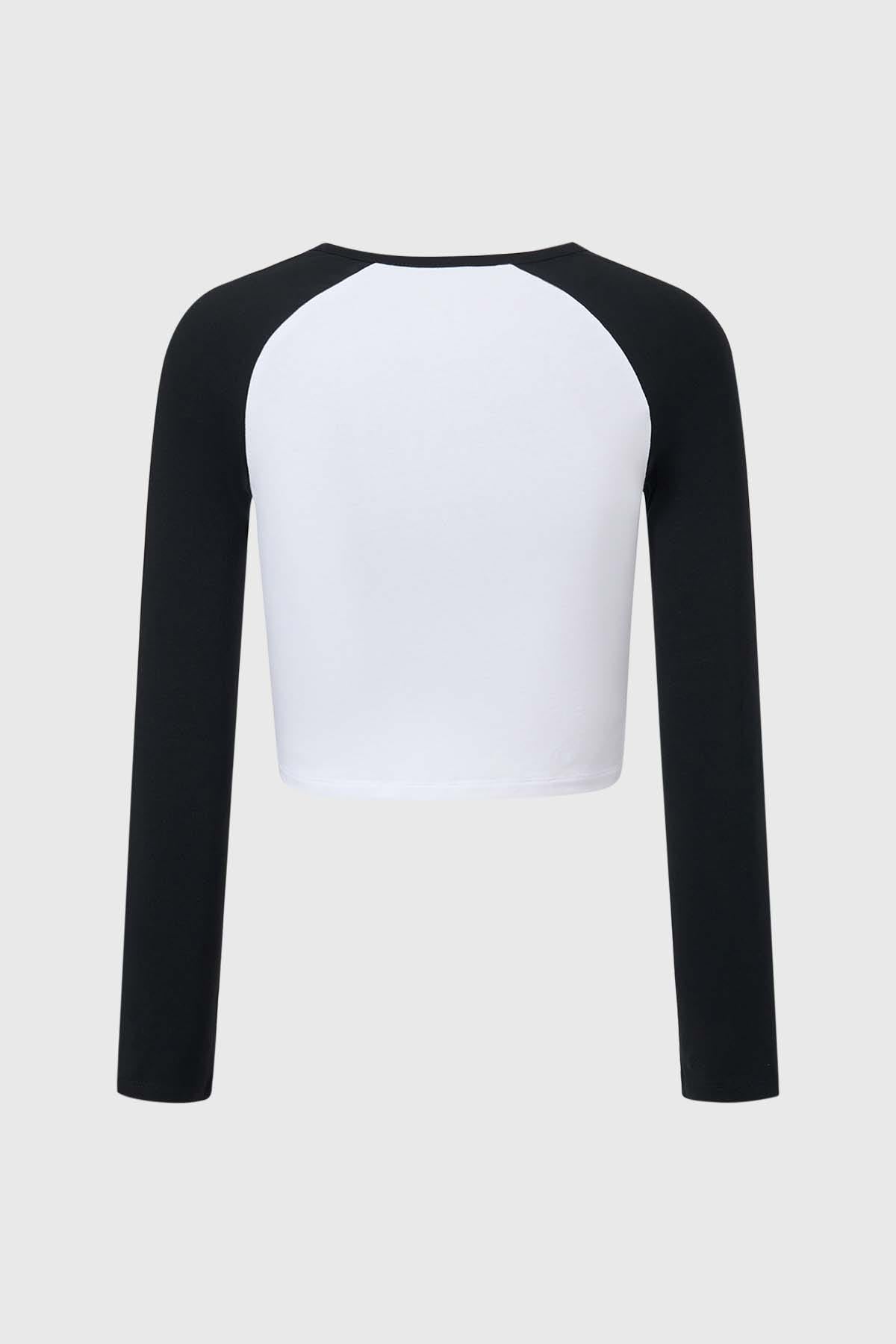 Polera Niña Print Negro