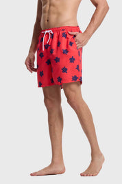 Traje De Baño Hombre Print Coral