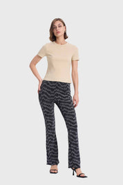 Polera Mujer Rip Crop Beige