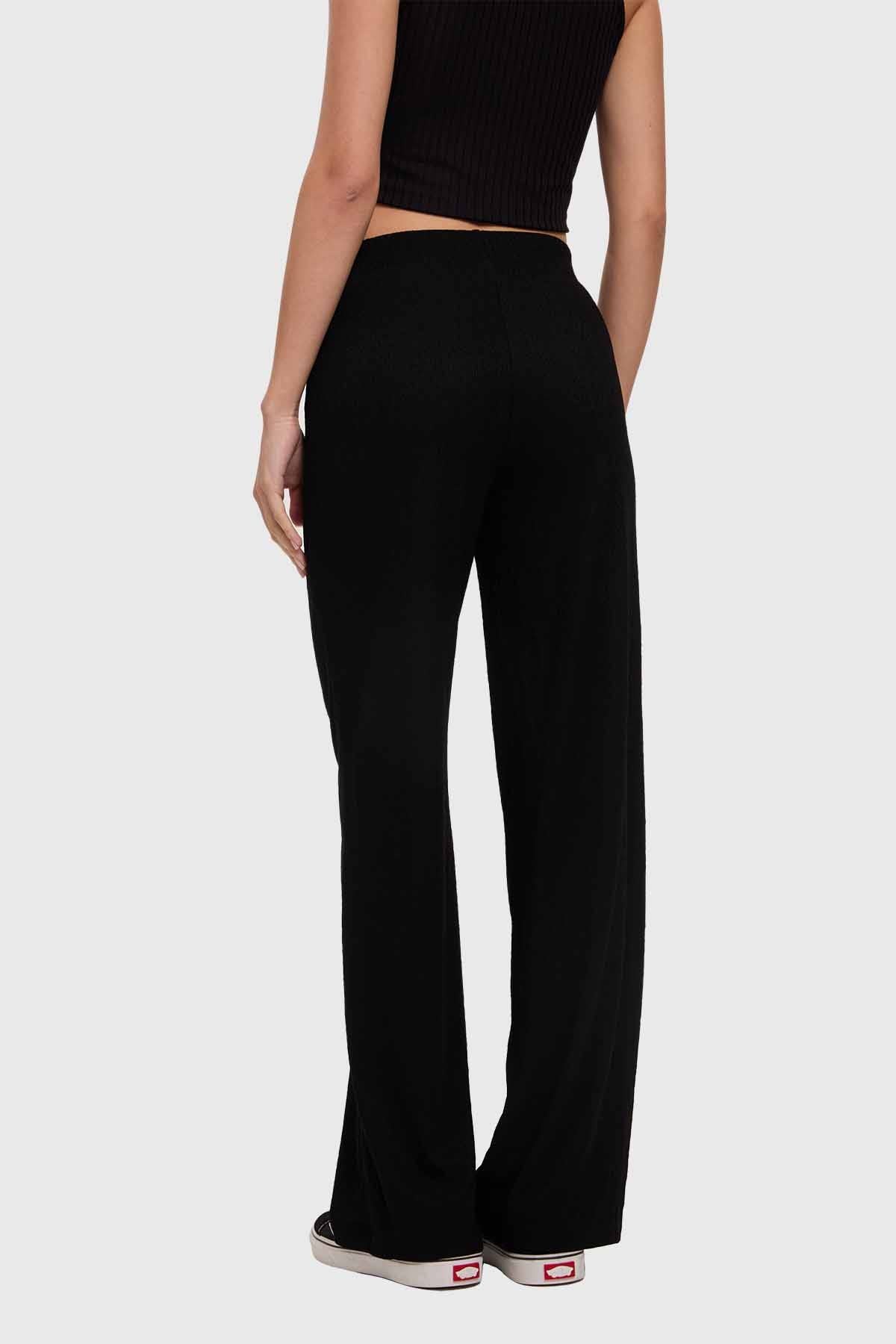 Pantalón Mujer Textura Negro