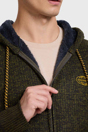 Polerón Hombre Con Polar Verde