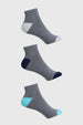 Calceta Hombre Tripack Deportiva Gris
