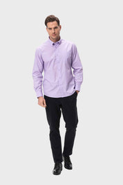 Camisa Hombre Mini Print Lila
