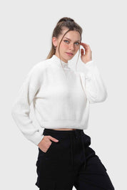Sweater Mujer Chenille Crudo Fasp