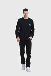 Polera Hombre Con Bolsillo Negro