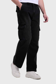 Jeans Hombre Cargo Oxidado Negro