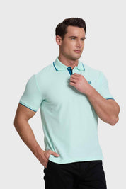 Polera Hombre Piqué Básica Aqua