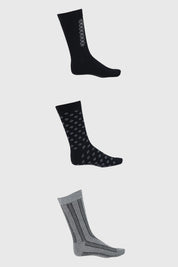 Calcetín Hombre Tripack Negro