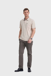 POLERA HOMBRE LISA BEIGE