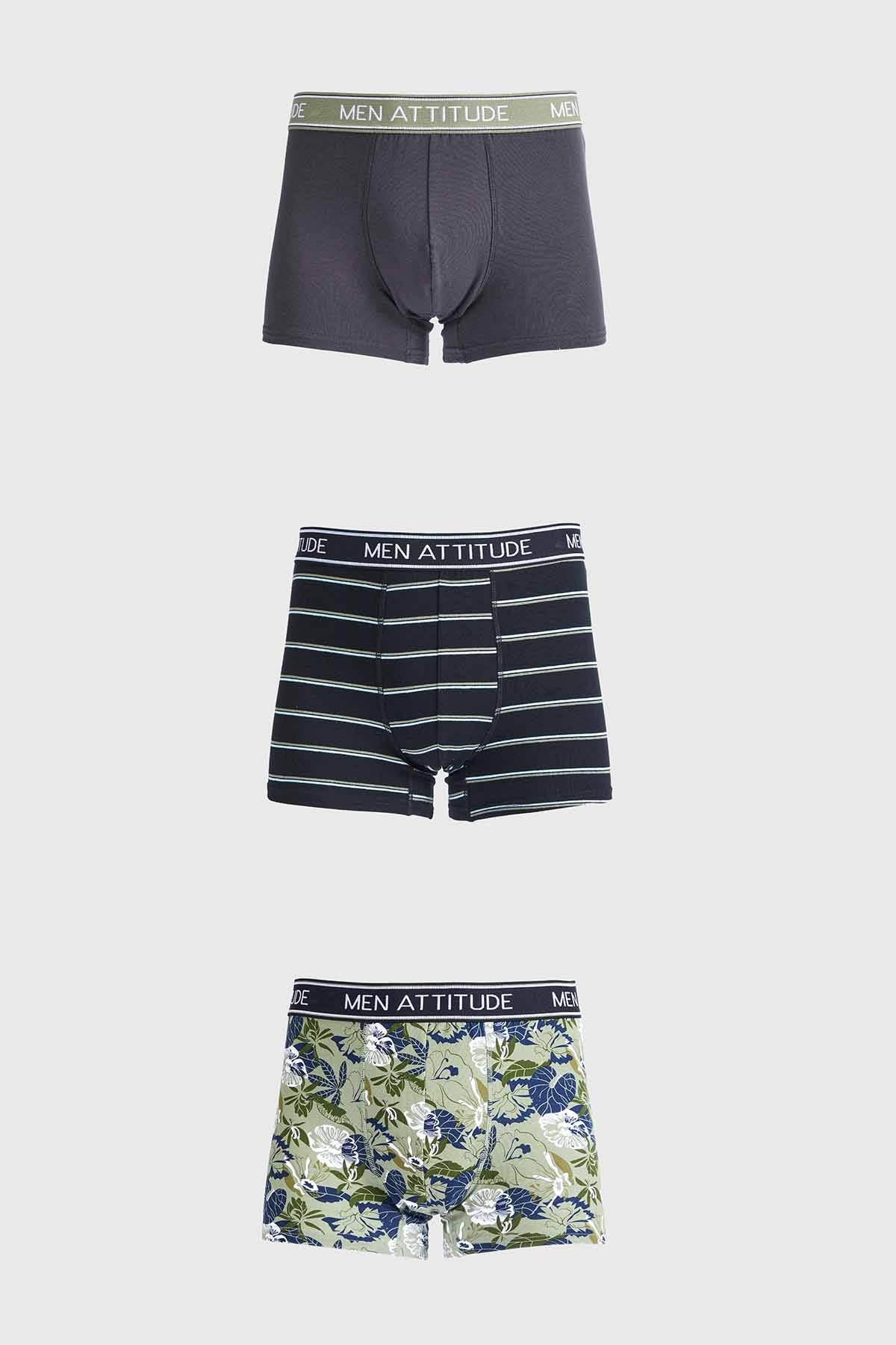 Boxer Hombre Tripack Básico Verde