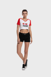 Polera Mujer Bicolor Rojo
