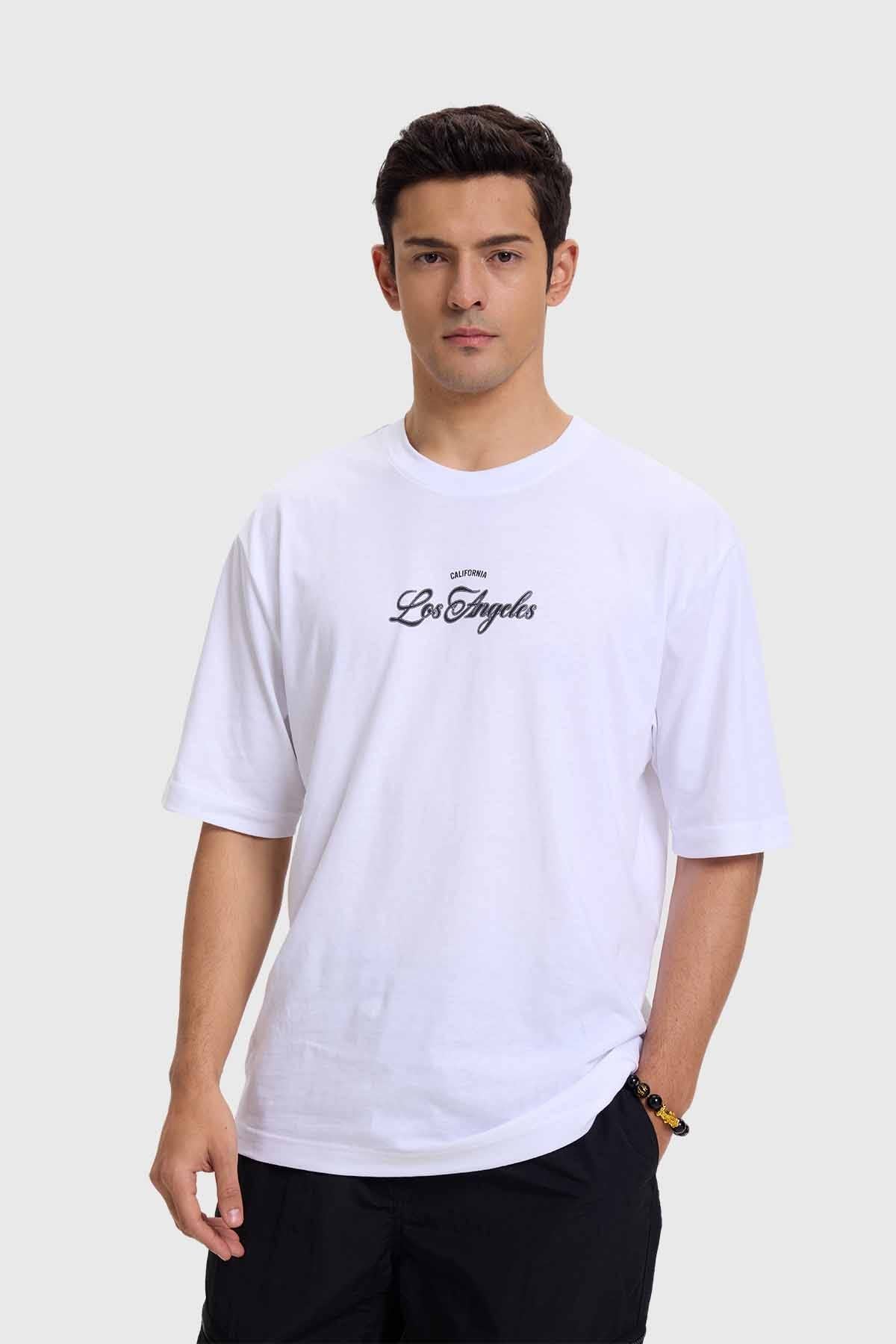 Polera Hombre Print Blanco X
