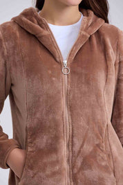 Polar Mujer Peludo Y Bolsillo Arena