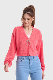 Sweater Mujer Lazo Coral