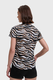 Polera Mujer Print Crudo