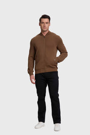 Polerón Hombre Bomber Café
