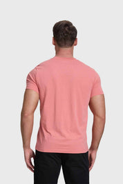 Polera Hombre Básica Con Bolsillo Coral