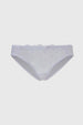 Calzón Mujer Encaje Delantero Mesh Blanco