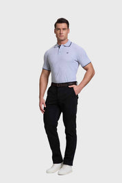 Polera Hombre Piqué Básica Gris
