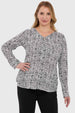 Blusa Mujer Pinza Pliegue Delantero Crudo
