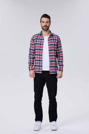 Camisa Hombre Franela Básica Rojo