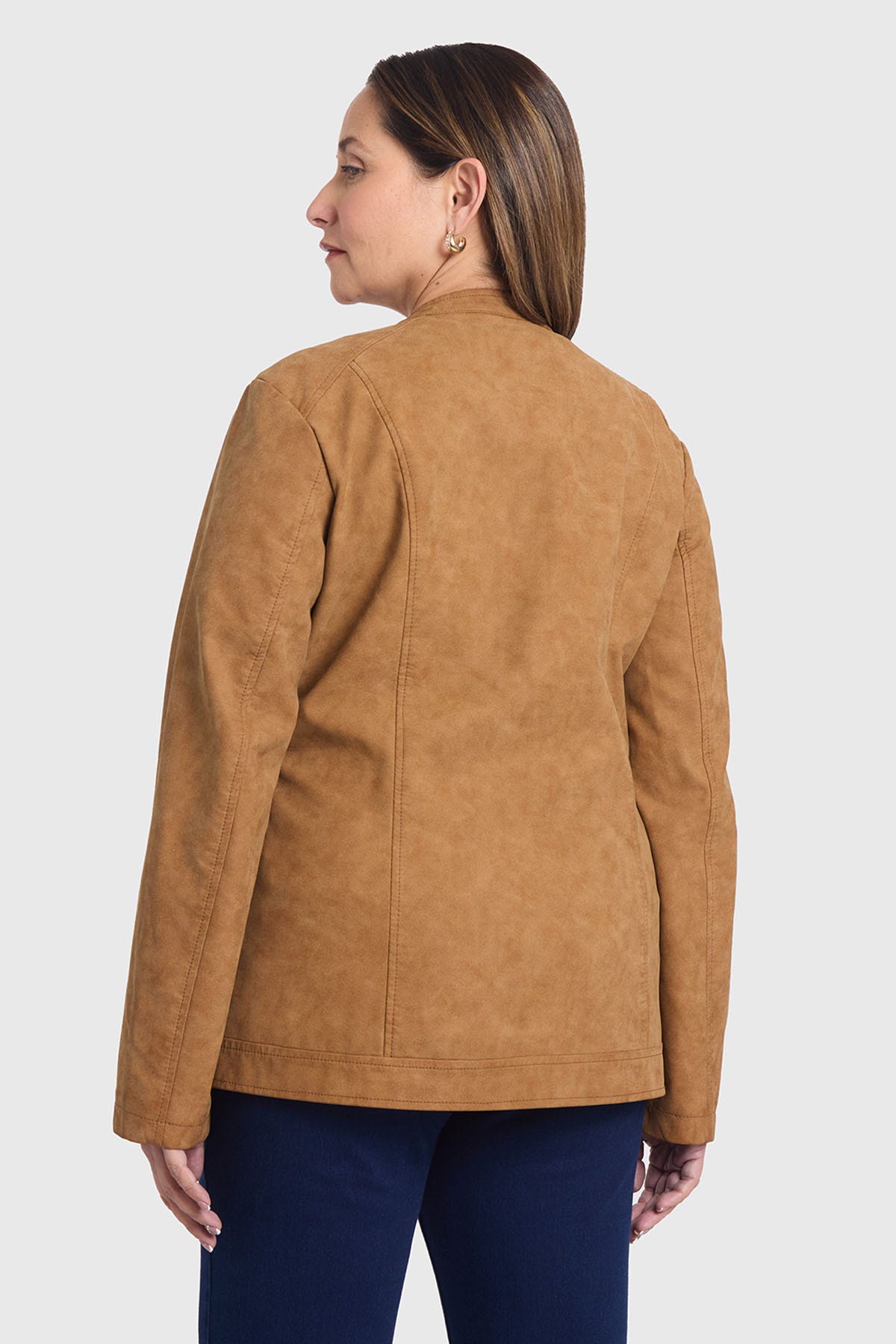 Chaqueta Mujer Gamuza Camel