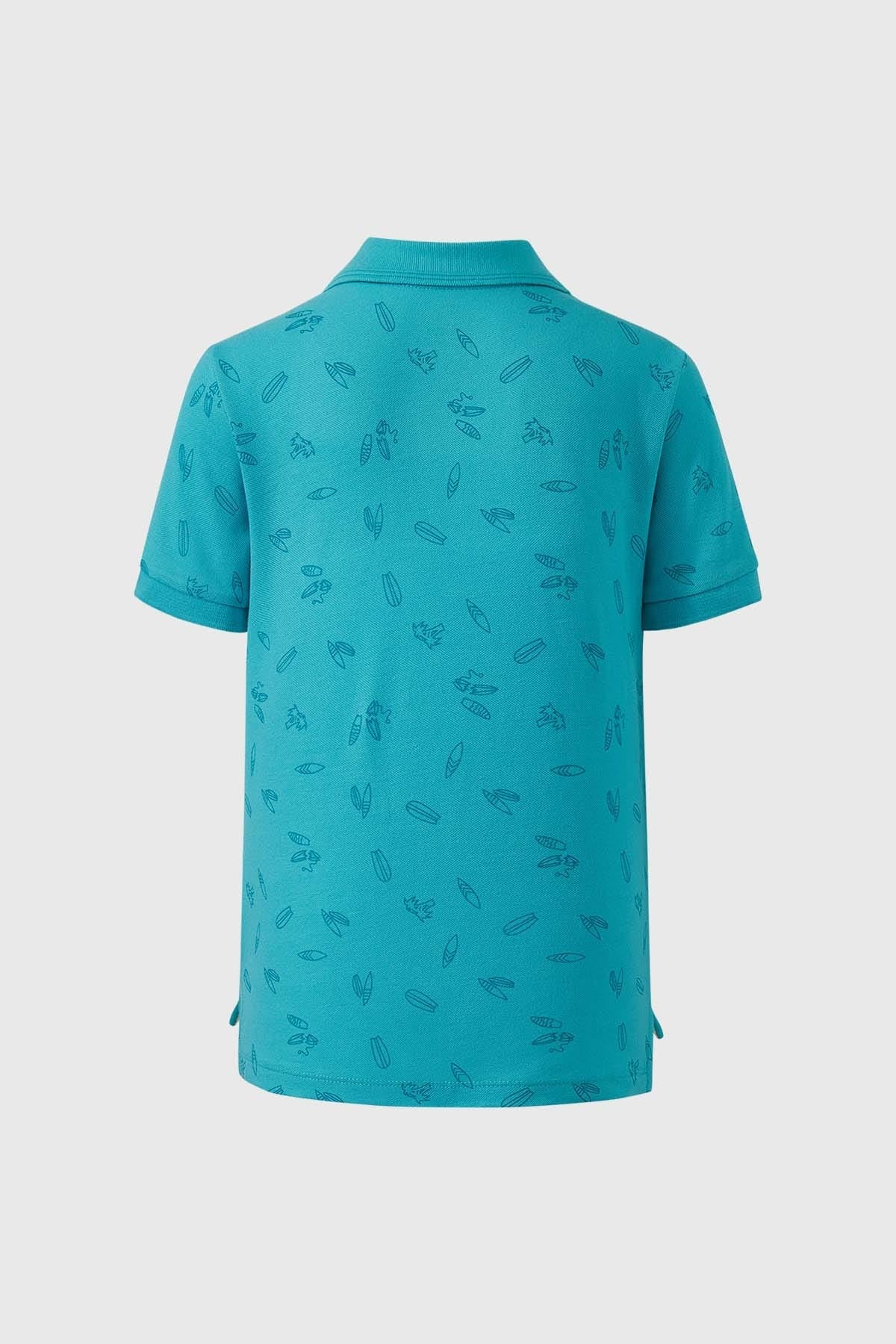 Polera Niño Piqué Print Calipso