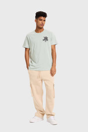 Polera Hombre Print Verde