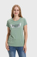 Polera Mujer Básica Print Verde