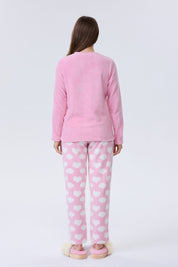 Pijama Mujer Polar Rosado