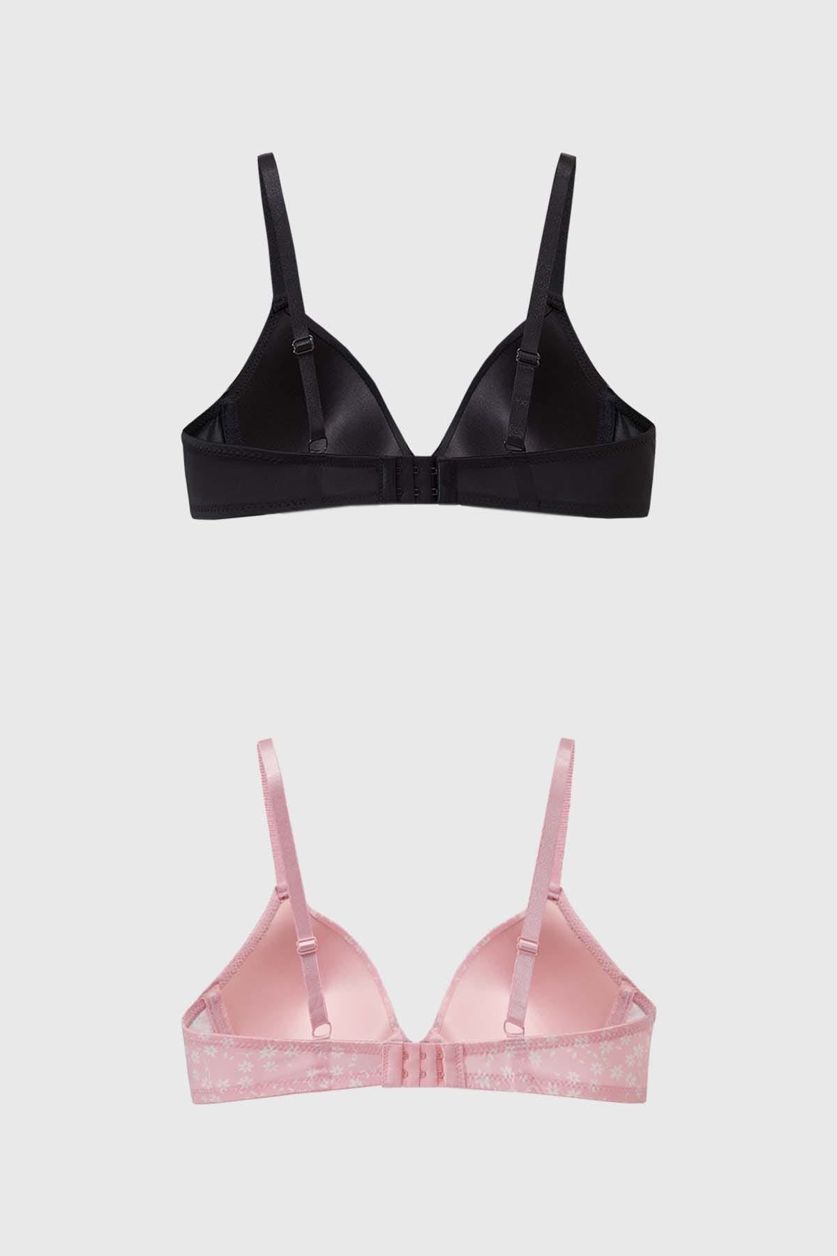 Sostén Mujer Bipack Print Palo Rosa